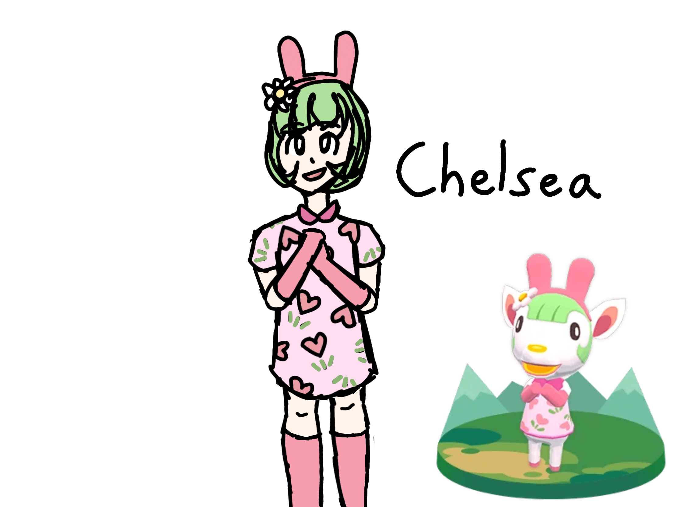 Drawing Sanrio Villagers As Humans Part 2 Chelsea Fandom