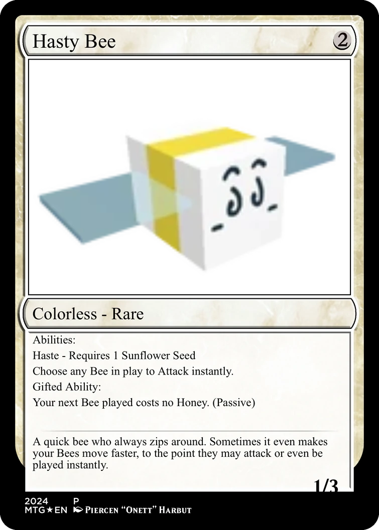 Y&rsquo;all remember the Basic Bee card I made the other day? | Fandom