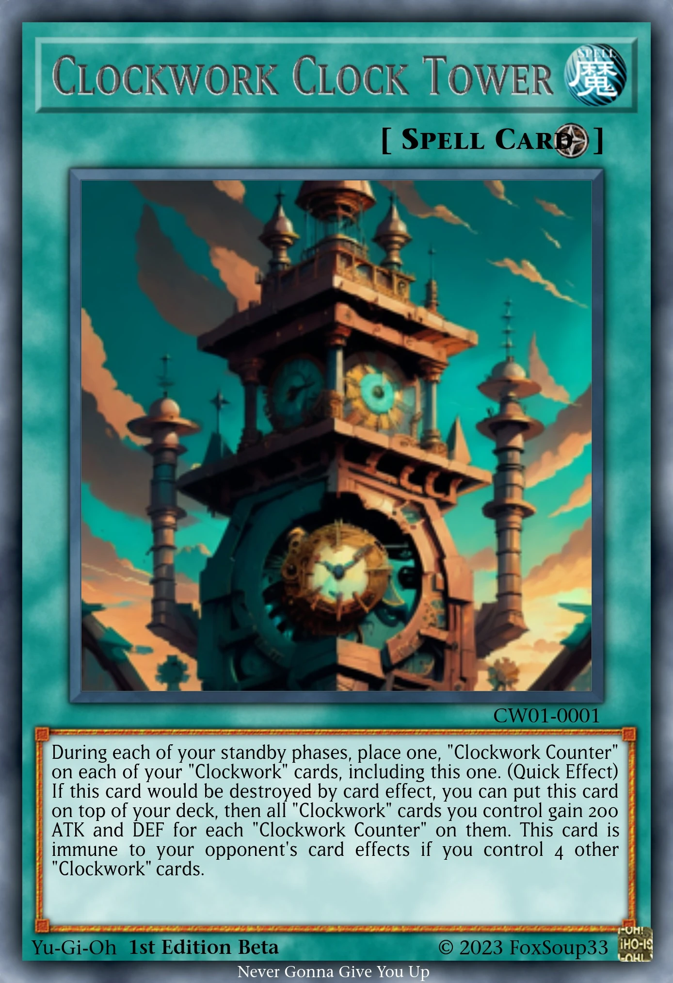 I Have an Idea for a new Archetype. I Call it the Clockwork Archetype