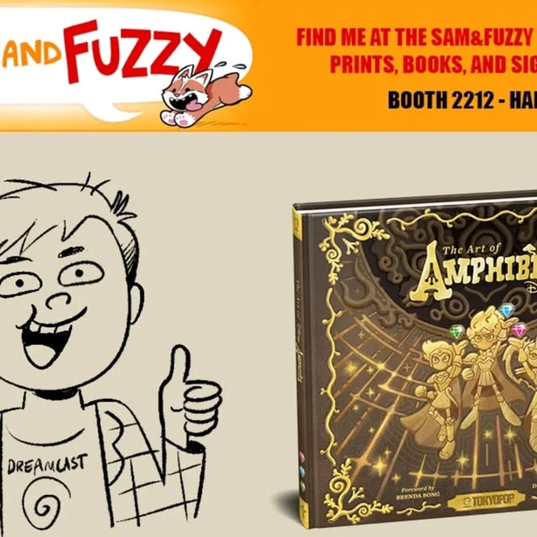 Matt Braly on Instagram: "In other fun news I will be tabling at #wondercon in Anaheim this year at my dear friend @samandfuzzy's booth!!! Come pick up a copy of the newly released Art of Amphibia and the signature is FREE!"