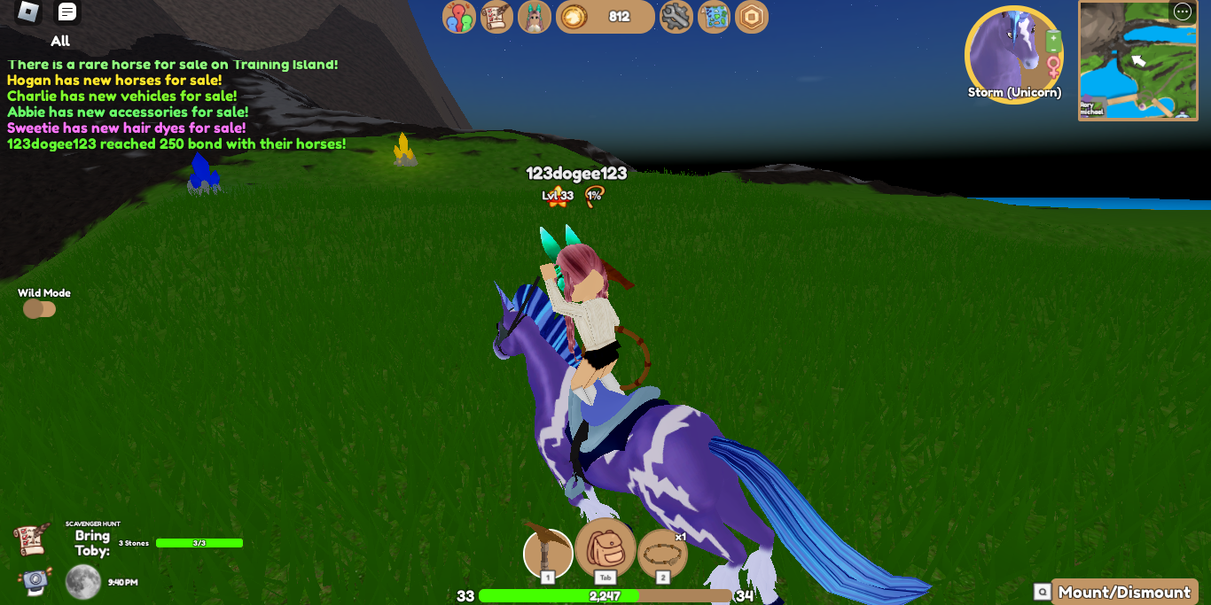 The Trapped Unicorn ! Let's Play Roblox Horse World - Game Video