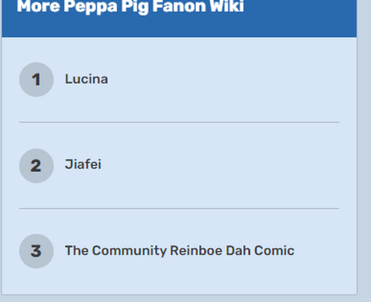 Jiafei, Peppa Pig Fanon Wiki