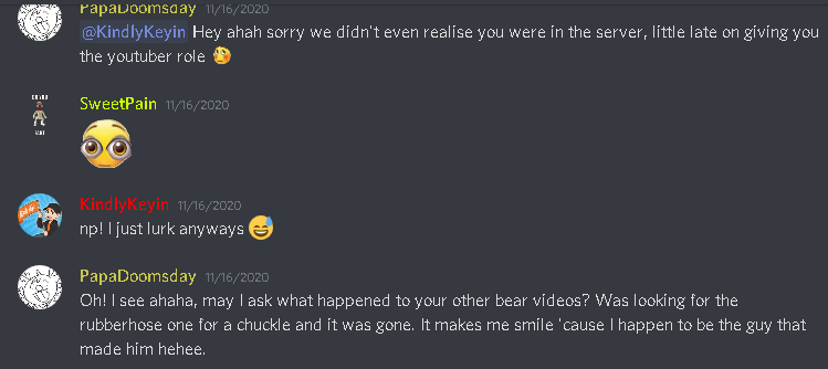 Yall Know Kindly Keyin Is In The Discord Right Fandom - kindly keyin roblox bear