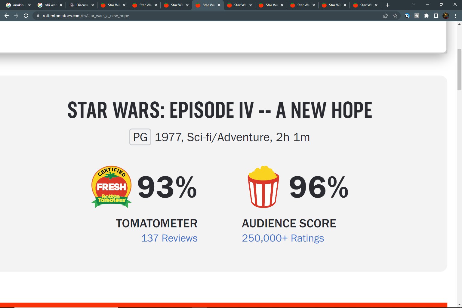 The Rotten Tomatoes score for The Last Jedi may be rigged