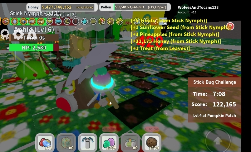 Roblox Bee Swarm Simulator Stick Bug Amulet