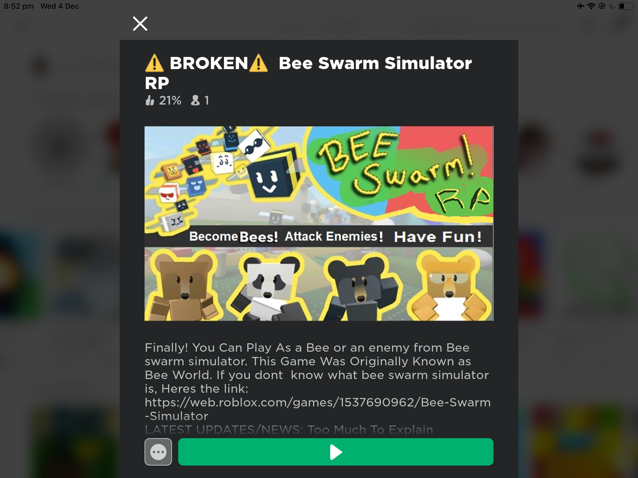 This Might Be Off Topic But Is This The Bee Swarm Simulator Showoff Fandom - roblox bee swarm simulator christmas quests