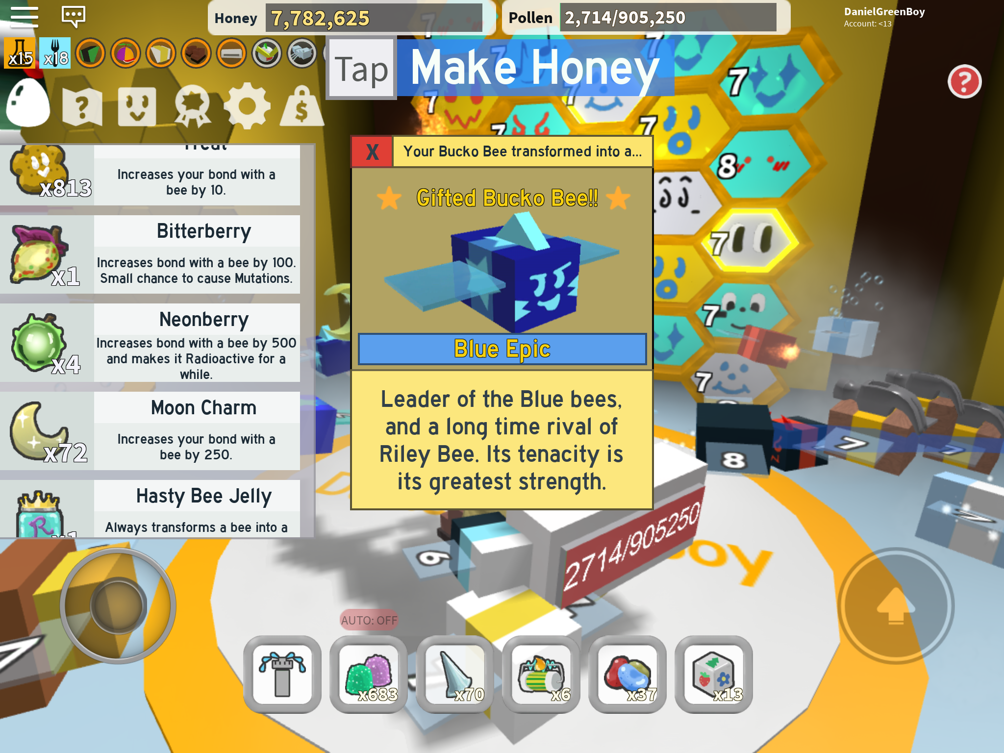 I Got A Gifted Bucko Bee From Feeding It Blueberrys Fandom
