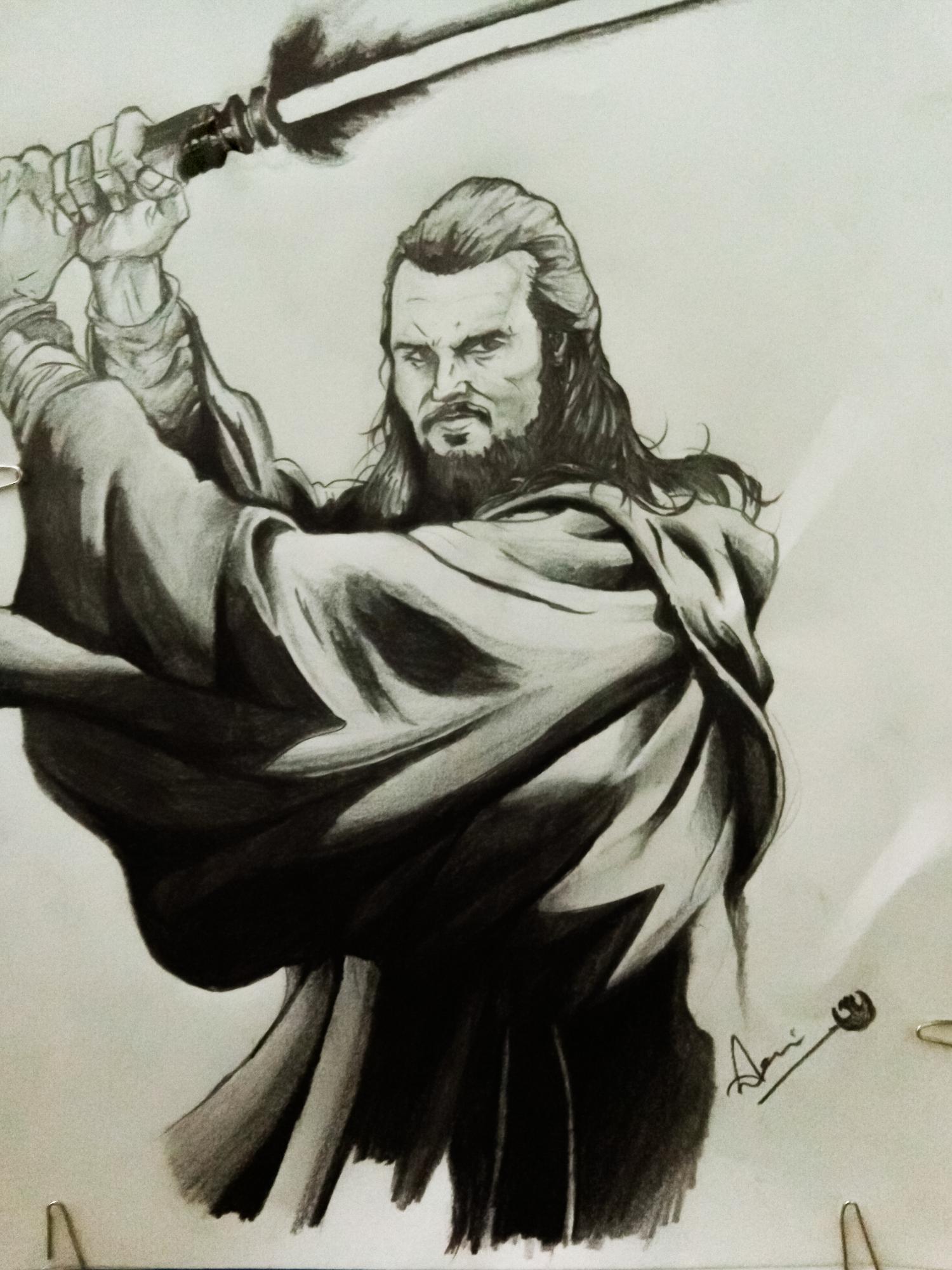 Just Now Finished How Is My Sketch For Qui Gon Let S Discuss His