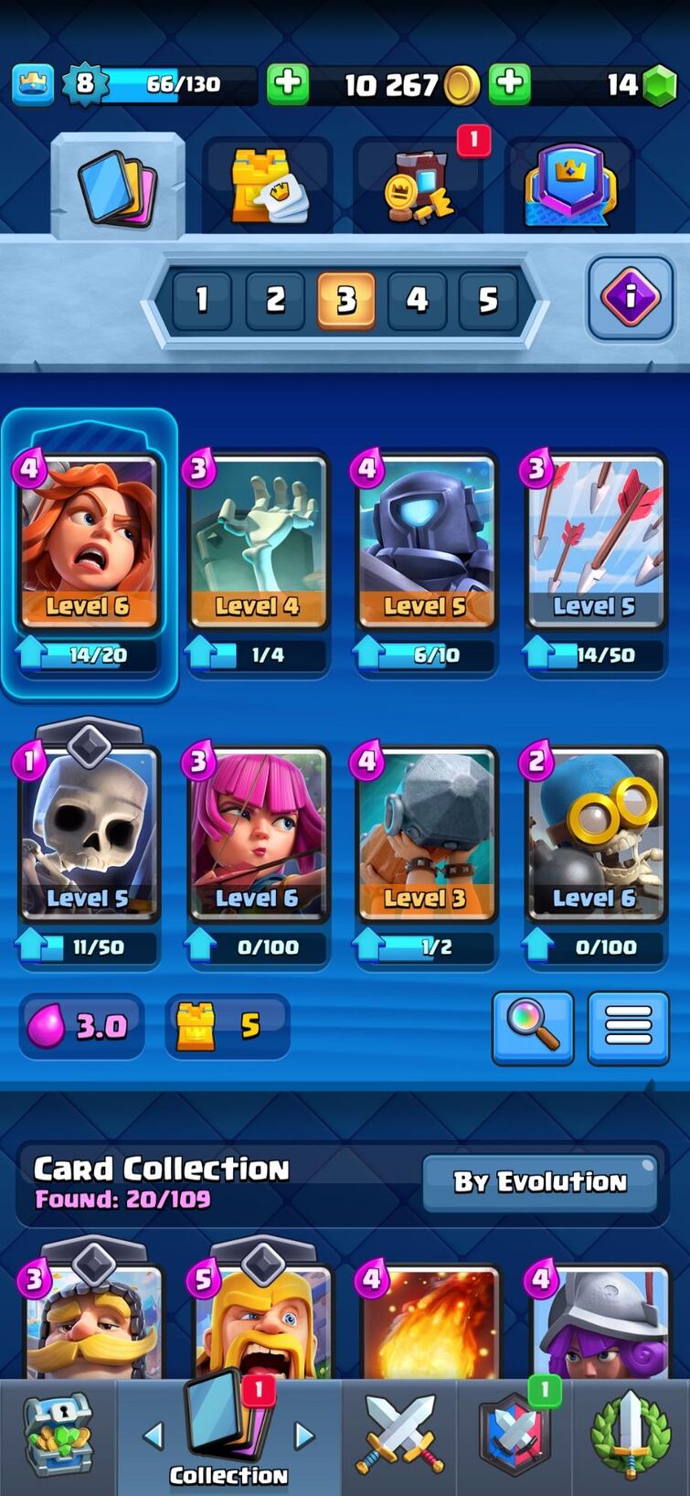 Need a new deck for arena 14. This deck got me arena 14 and got 9