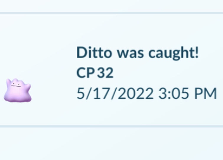 Pokemon Trade Ditto Go - Same Day