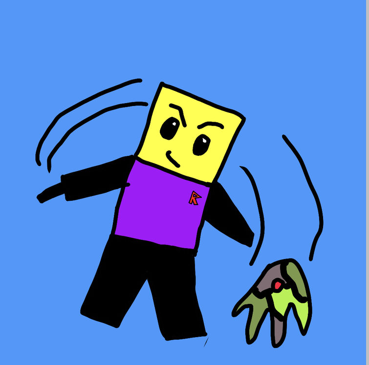 i drew a noob in my style : r/roblox