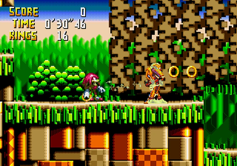 Knuckles' Chaotix color palette glitches Fandom