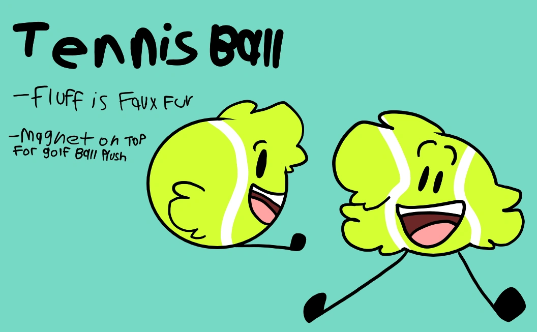 a tennis ball plush design i made Fandom