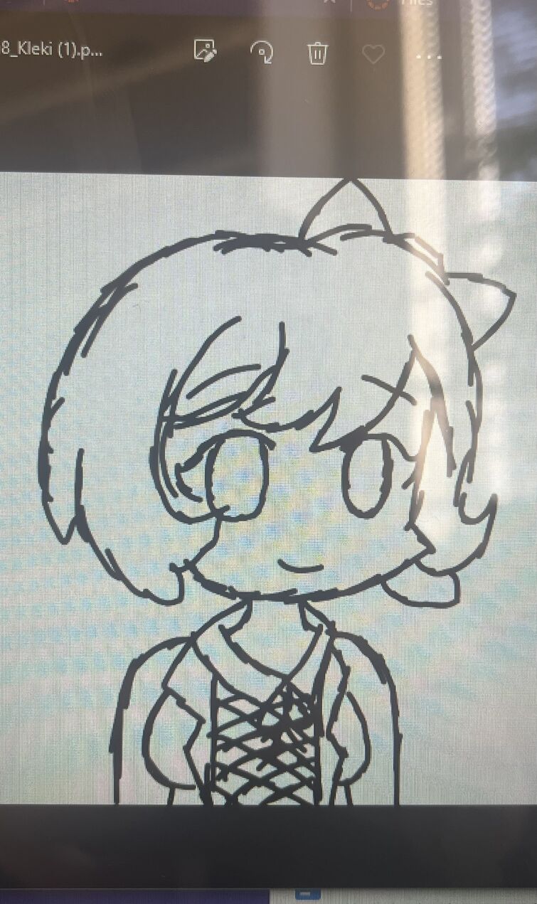 Sayori drawing I did on kleki in school yesterday