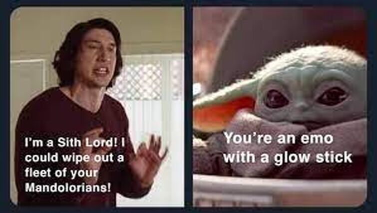 What S With All The Adam Driver And Baby Yoda Memes Like Seriously Fandom
