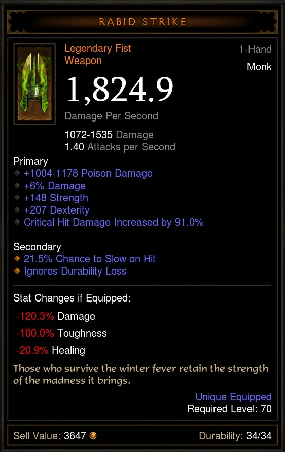 Rabid Strike D3Reflection Wiki Fandom