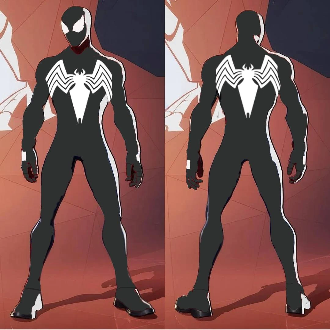 A poorly made Symbiote Spider-Man suit concept I made for Marvel Rivals ...