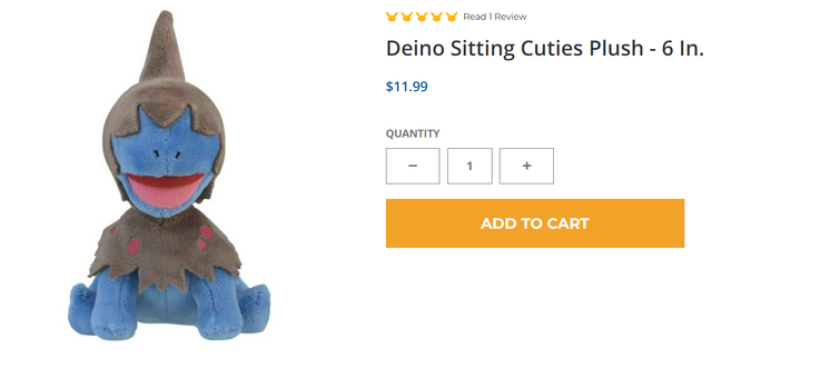 Deino Sitting Cuties Plush - 6 In.