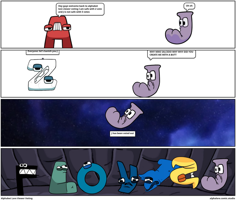 I Tried To Make Alphabet Lore From Comic Studio Part 1 : r/alphabetfriends