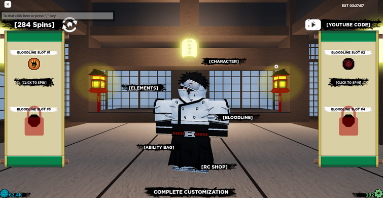Spinning To Get The Newest Bloodline in Shindo Life, ROBLOX game by  @RellGames​ 
