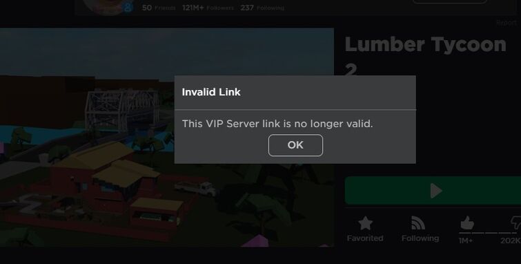Free Vip Server Fandom - roblox the vip server link no longer valid