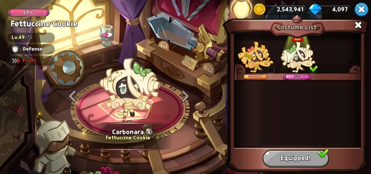 I got Fettuccine Cookie's New Costume! | Fandom