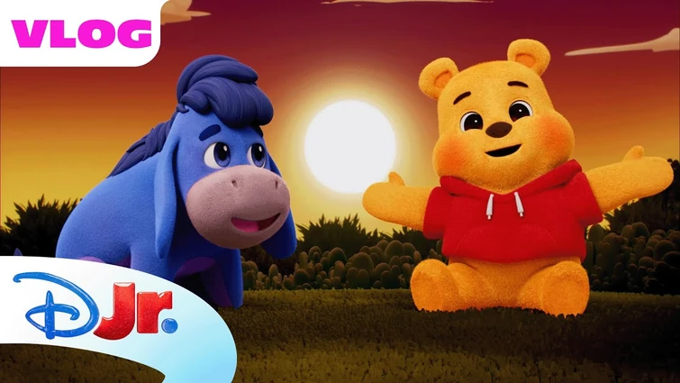 Winnie the Pooh Bear and Eeyore watch a sunset! 🌅❤️ | Me & Winnie the Pooh | @disneyjr