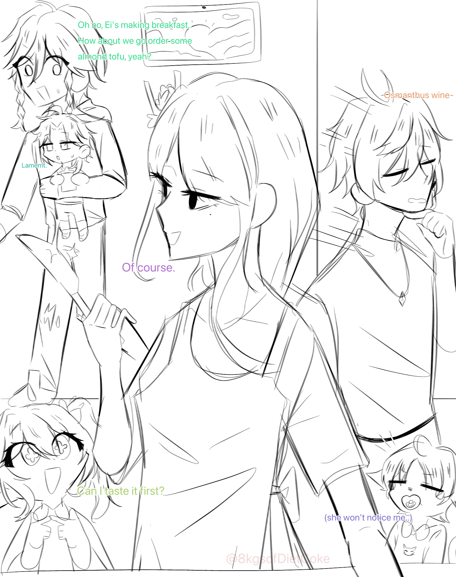 Archon family sketch because boredom. (+ xiao and scararat) | Fandom