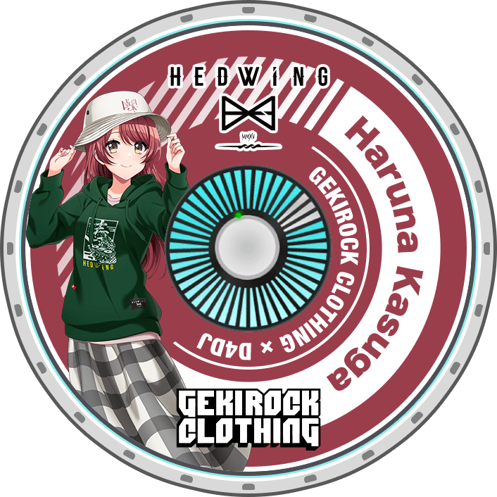 GEKIROCK Collab Disc Skin Kasuga Haruna | Dig Delight Direct Drive 