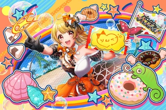 タレントカード Mjuuu Weiss Schwarz Card TCG D4DJ Groovy Mix Tsubaki Aoyagi DJ/S97-111 C