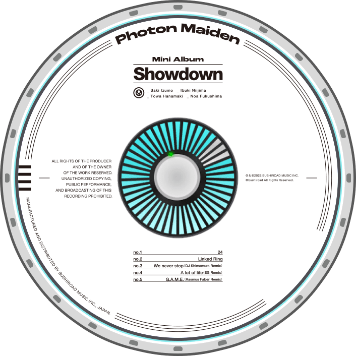 Photon Maiden 1st mini Album「Showdown」 | Dig Delight Direct 