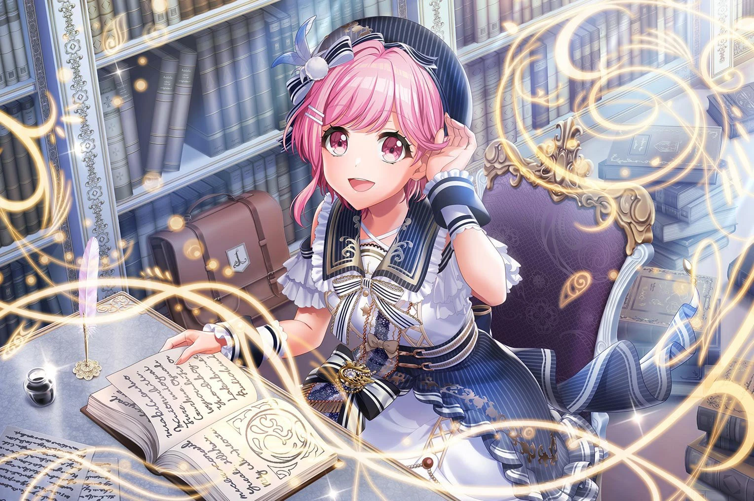 Miyu Shooting Star Open Hoop Earrings in Titanium