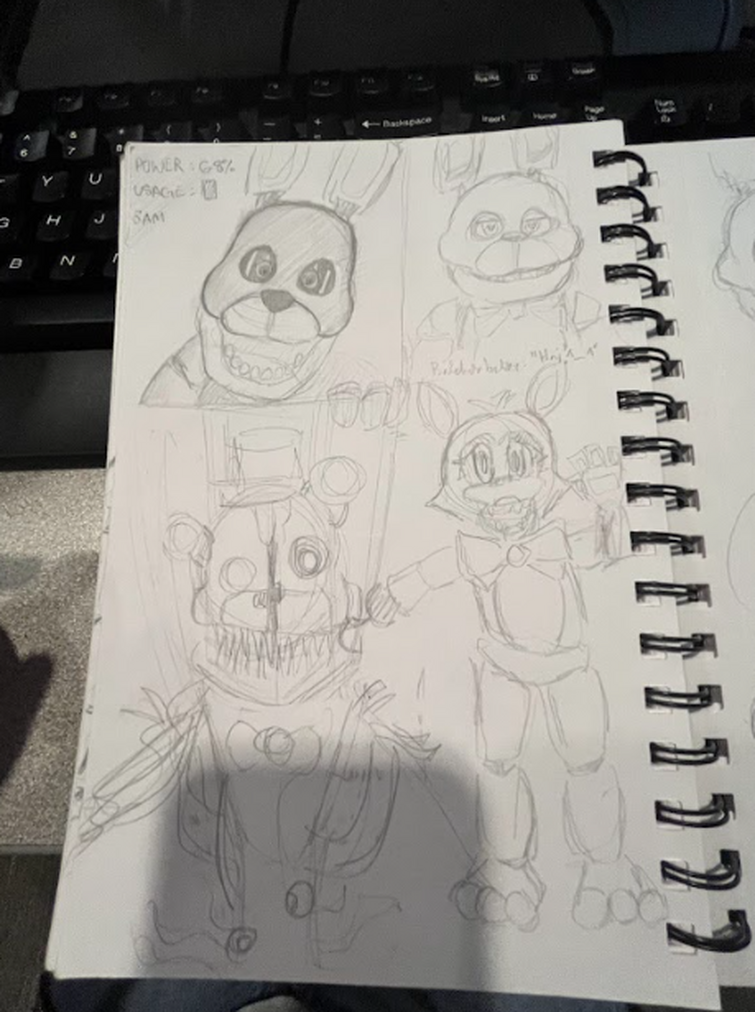 My Fnaf drawing stuff