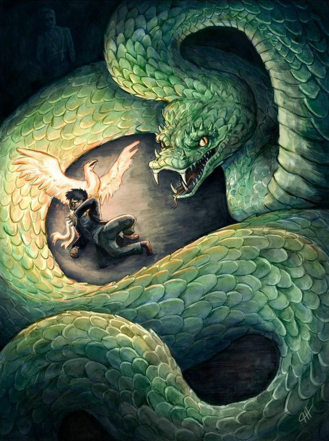 Василек из Гарри Поттера змей