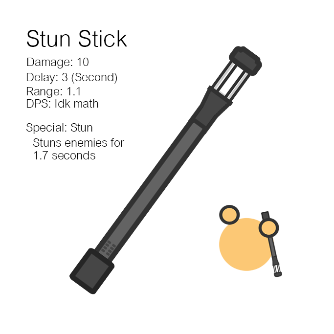 Weapon Idea Stun Stick Fandom - the rake roblox gameplay