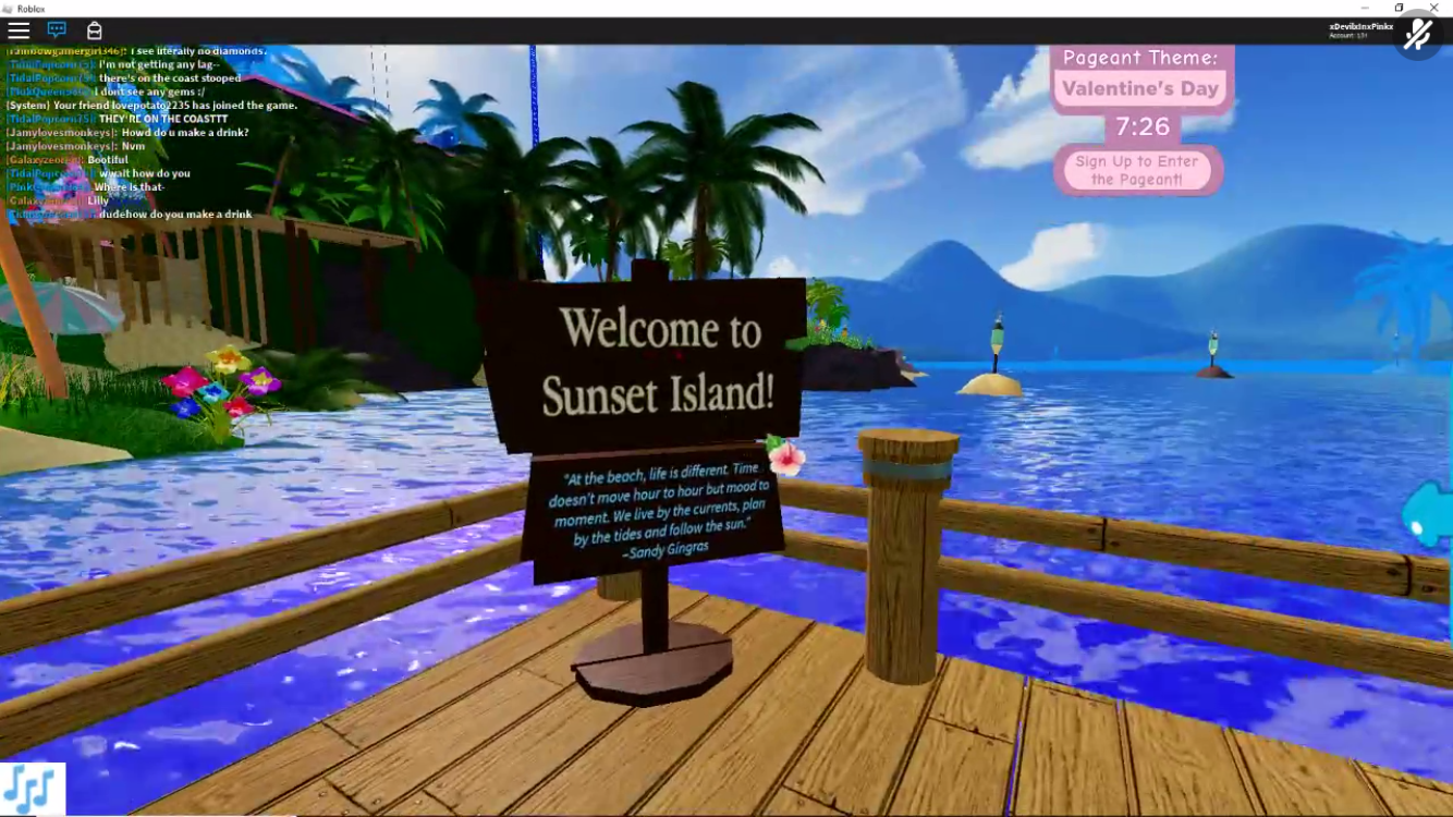 Roblox Sunset Island