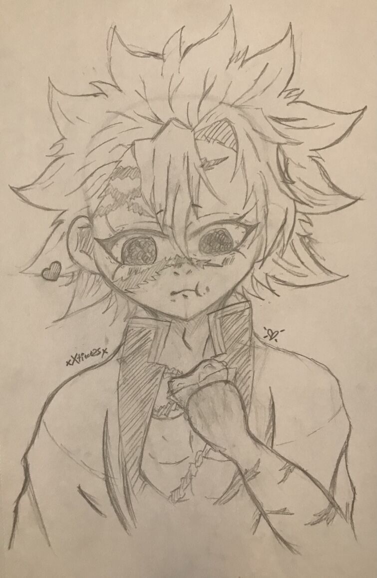 Tanjiro kamado - Demon Slayer (kimetsu no yaiba)  Art drawings sketches  simple, Anime character drawing, Art drawings sketches creative