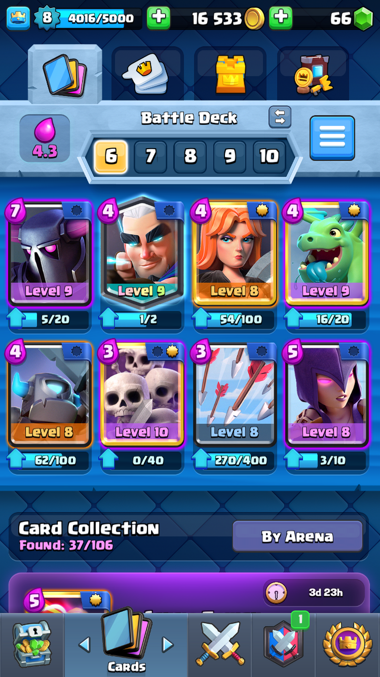 Is this a good Deck for Arena 6/ What other cards can I use to