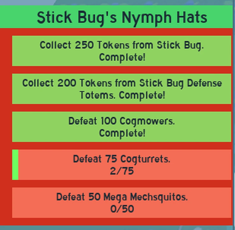 stick bug beesmas quest; log day 1 Fandom