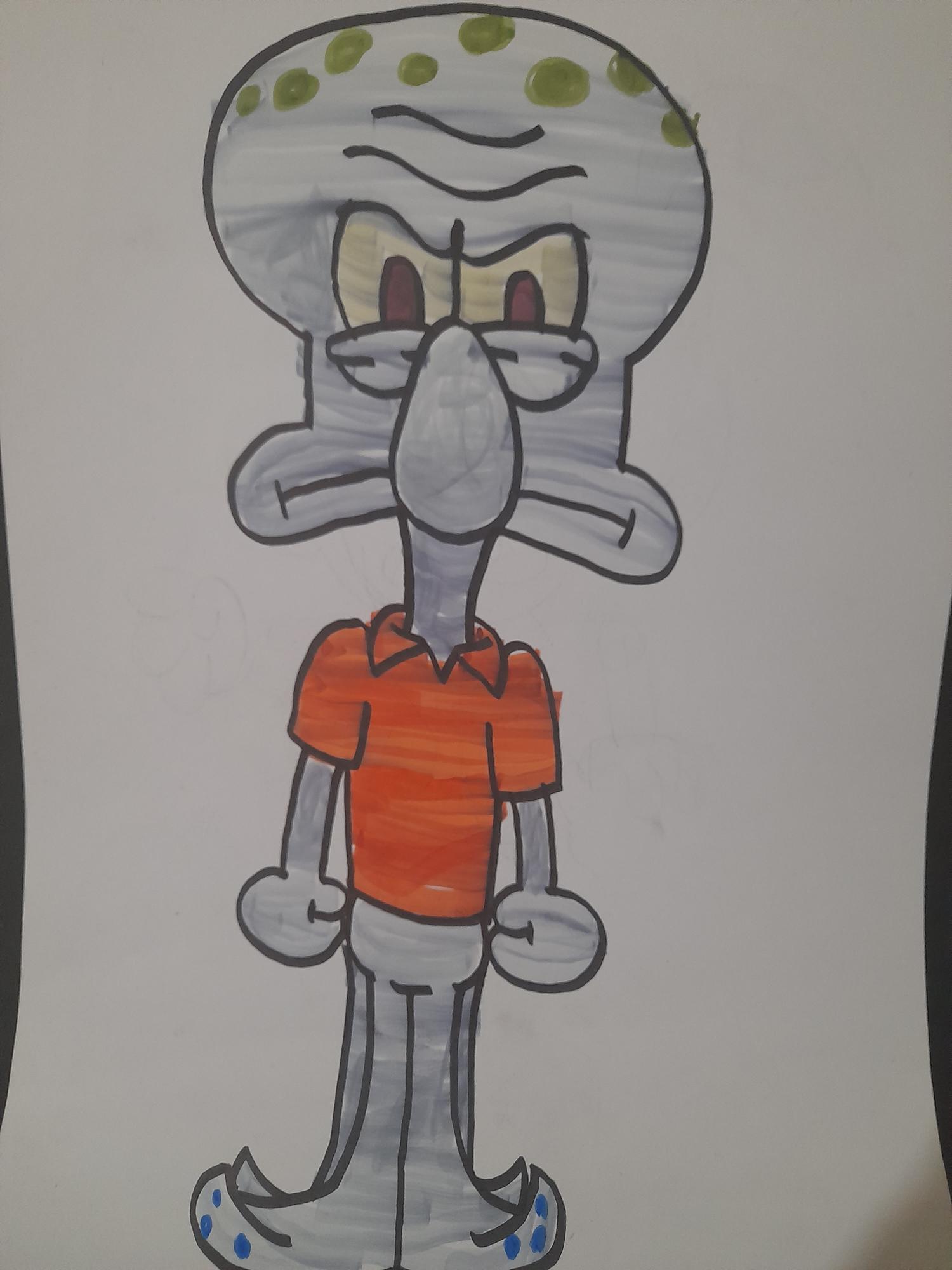 How To Draw Squidward Step By Step Easy