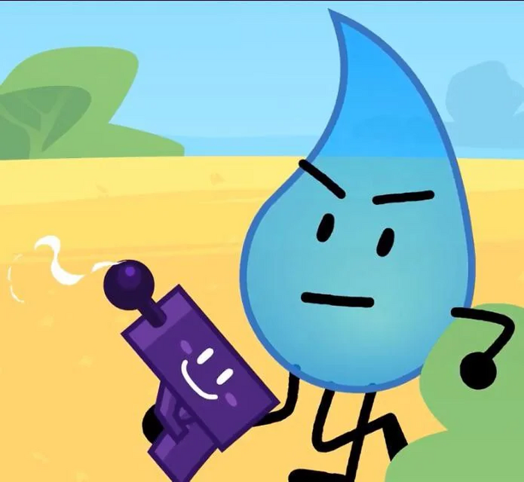 Teardrop kicking out at winter (NFG and BFDI Comic Studios)