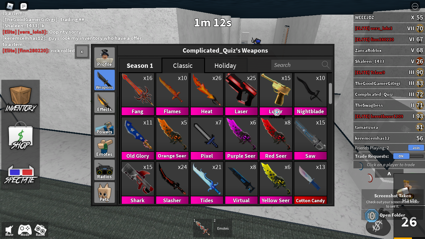 are any of these worth anything? i have no clue about mm2 values and want  to trade them away. : r/MurderMystery2
