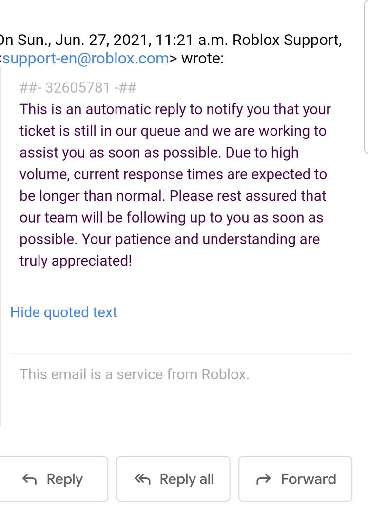 How to Get a Response from Roblox Support! 