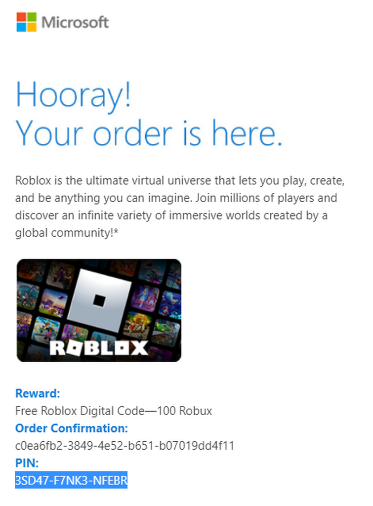100 robux code global