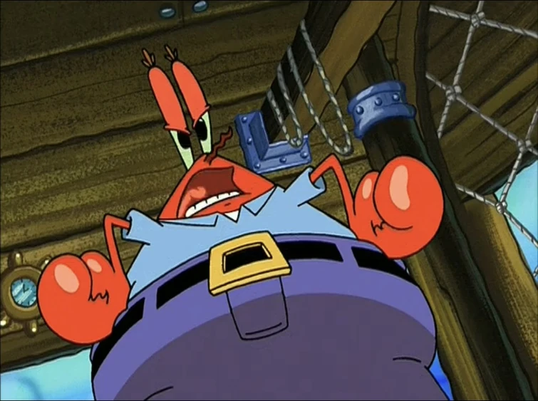 Patrick shouldn’t have said that dolphin language like Mr. Krabs had told SpongeBob and Patrick ...