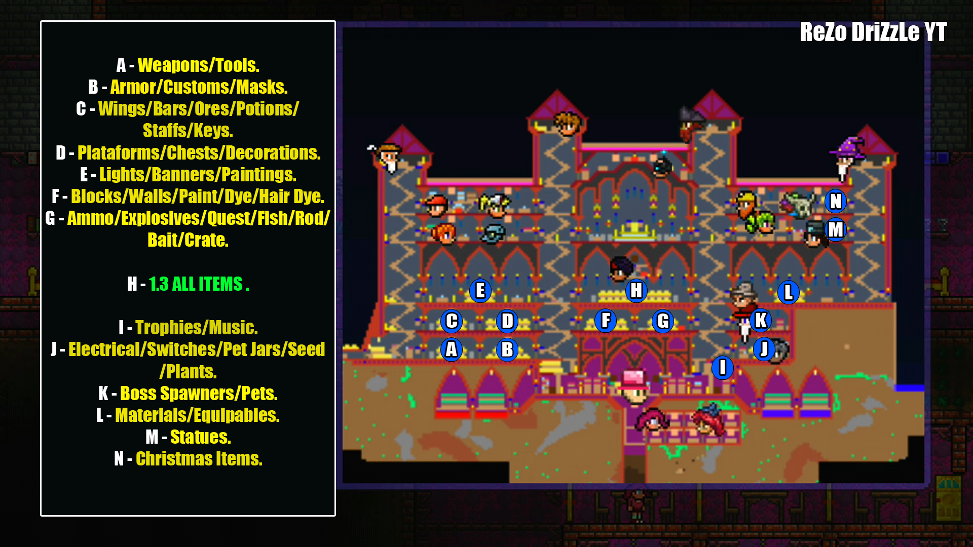 Rezo New Map Terraria This Is Rezo's Map That Is Use To Try | Fandom