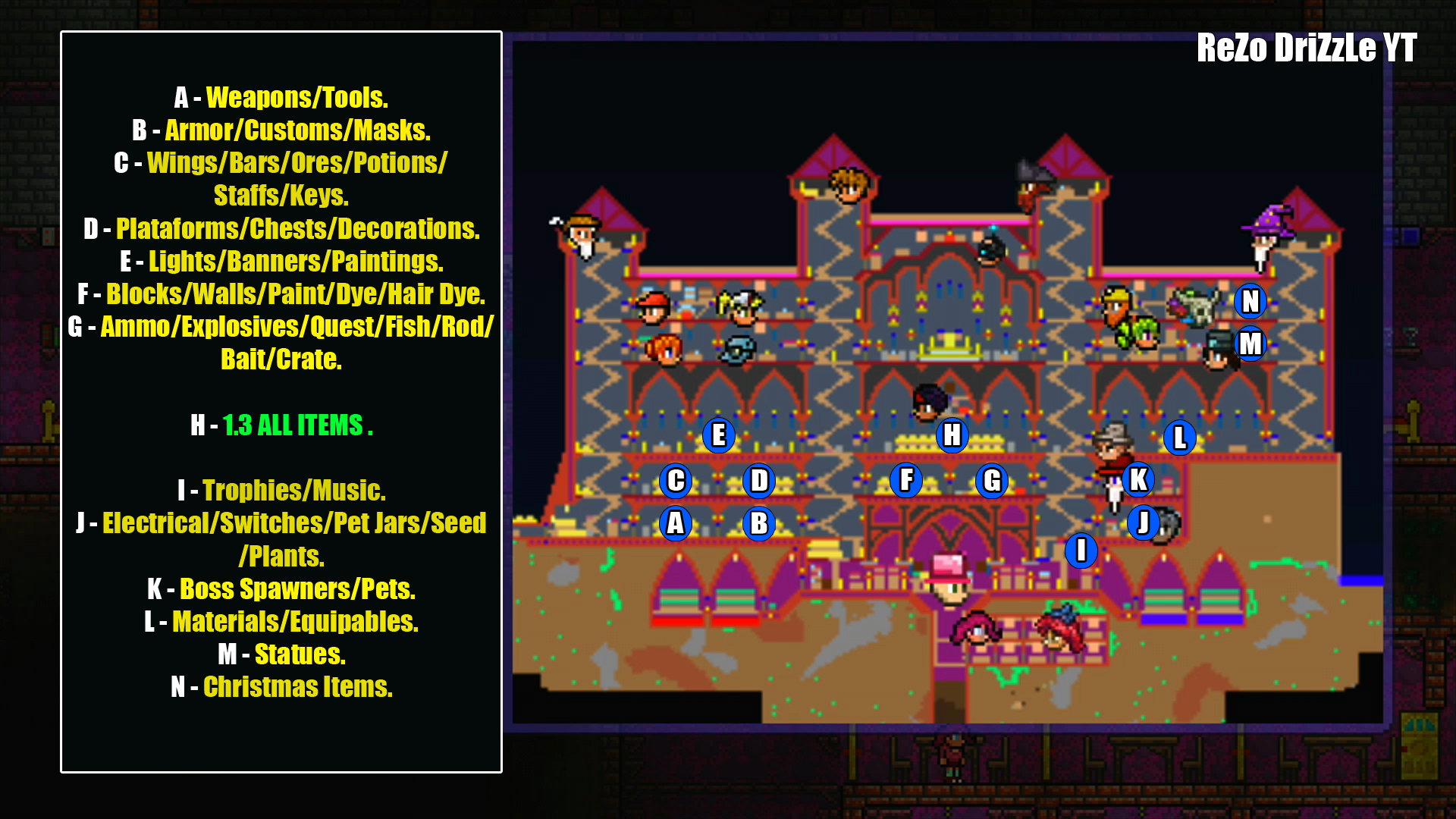 All items in terraria map фото 71