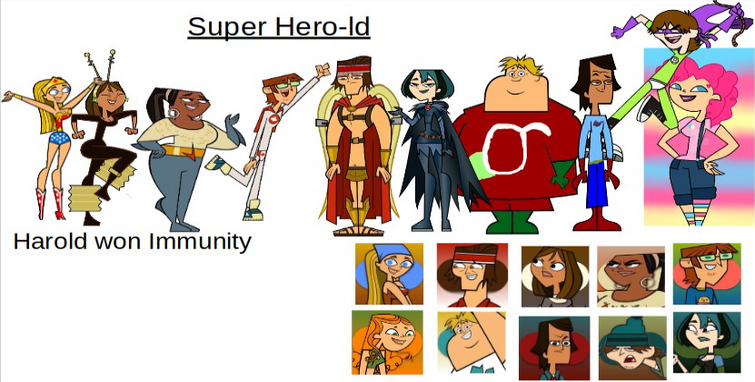 The Legion of Total Drama Superheroes fan art!