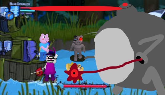 Real Leaked Footage Of Mr P Boss Fight Fandom - roblox piggy mr p robot