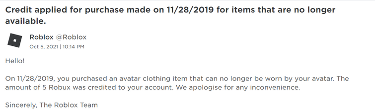 How to Refund Clothing on Roblox 2021 